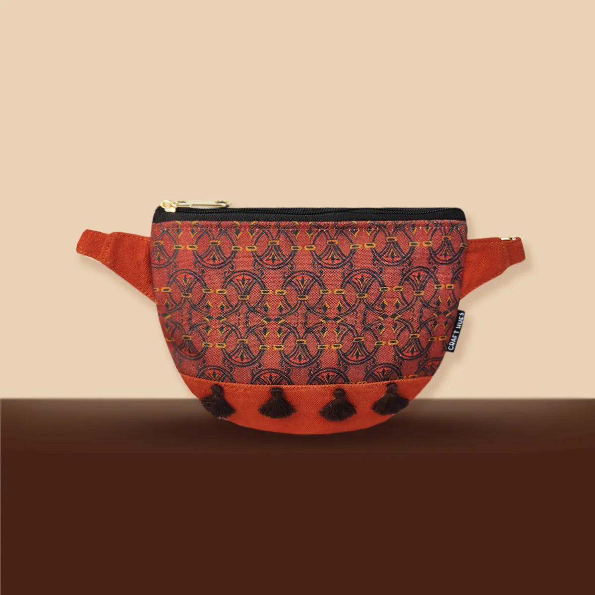 Fanny Pack/Coin Pouch Combo- Maroon Knot