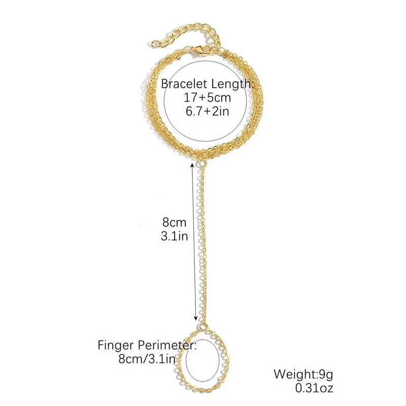 Fashionable Metal Finger Bracelet