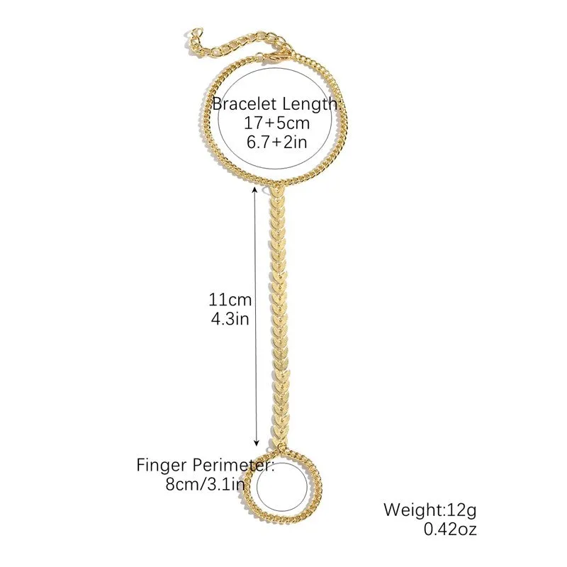 Fashionable Metal Finger Bracelet