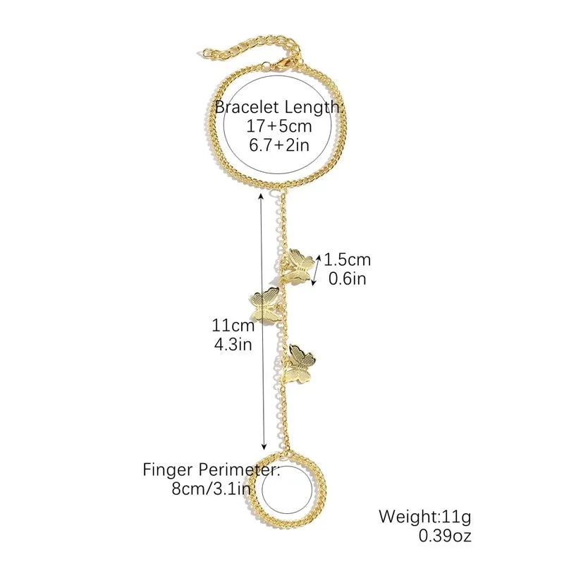 Fashionable Metal Finger Bracelet