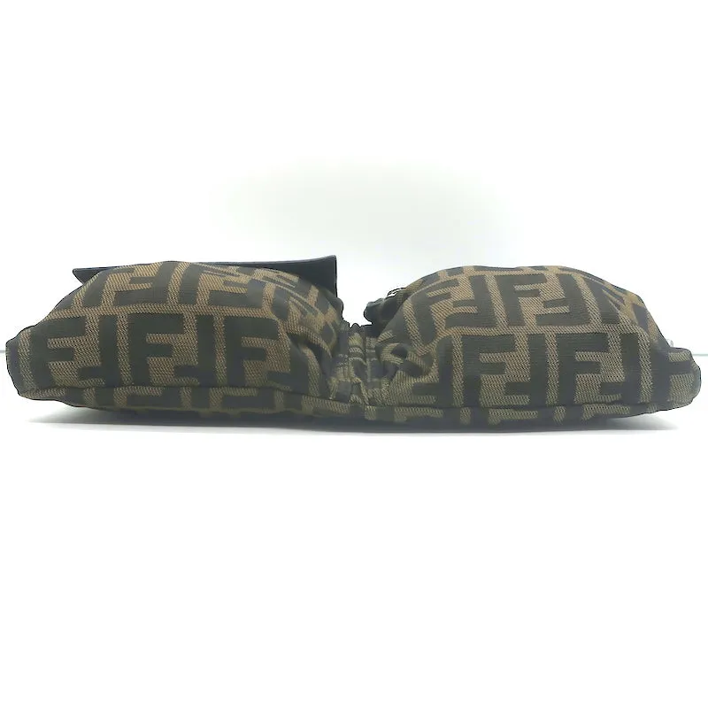 Fendi Zucca Fanny Pack Belt Bag Brown Canvas & Leather