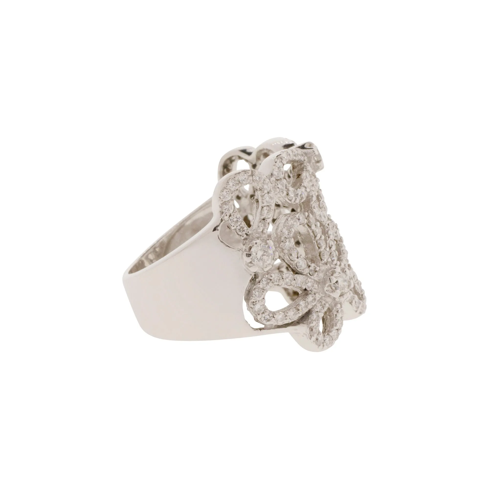Flower Cluster Diamond Ring