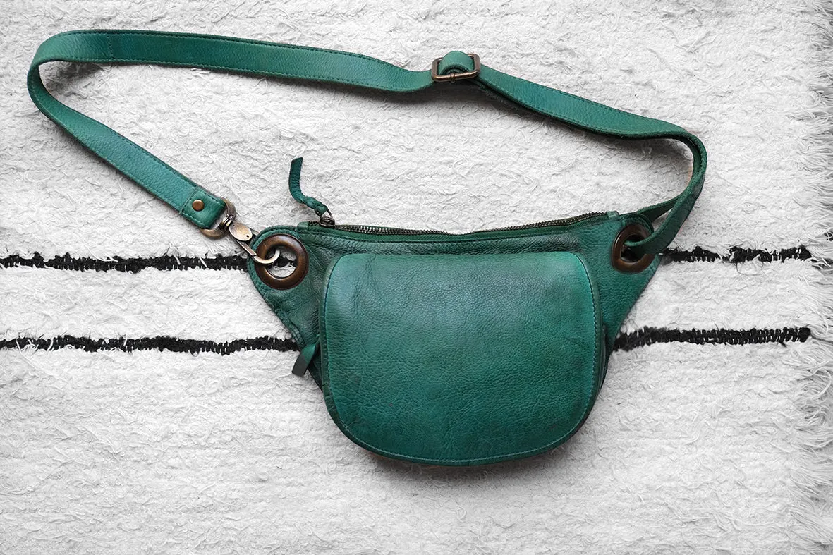 Forest Green City Sling Bag