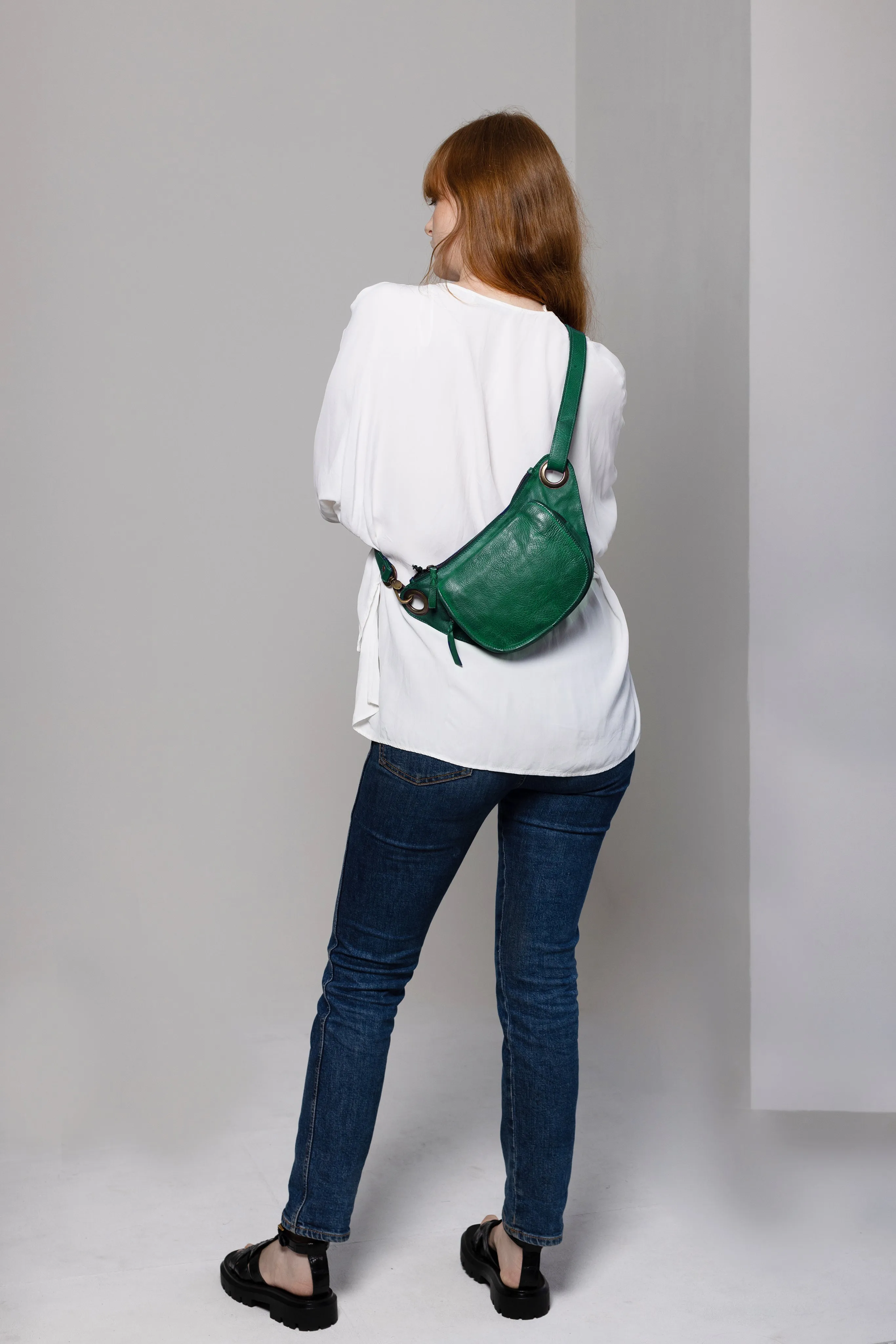 Forest Green City Sling Bag