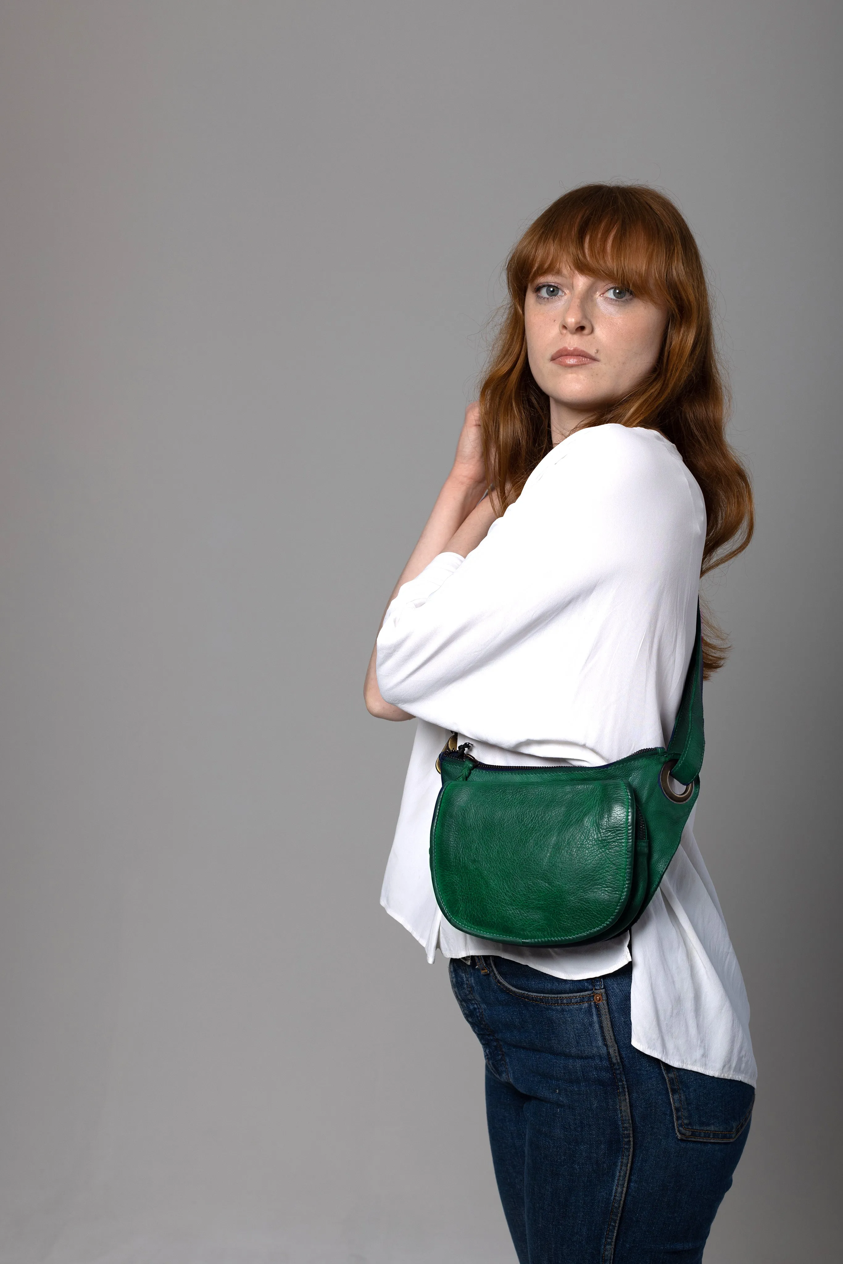Forest Green City Sling Bag