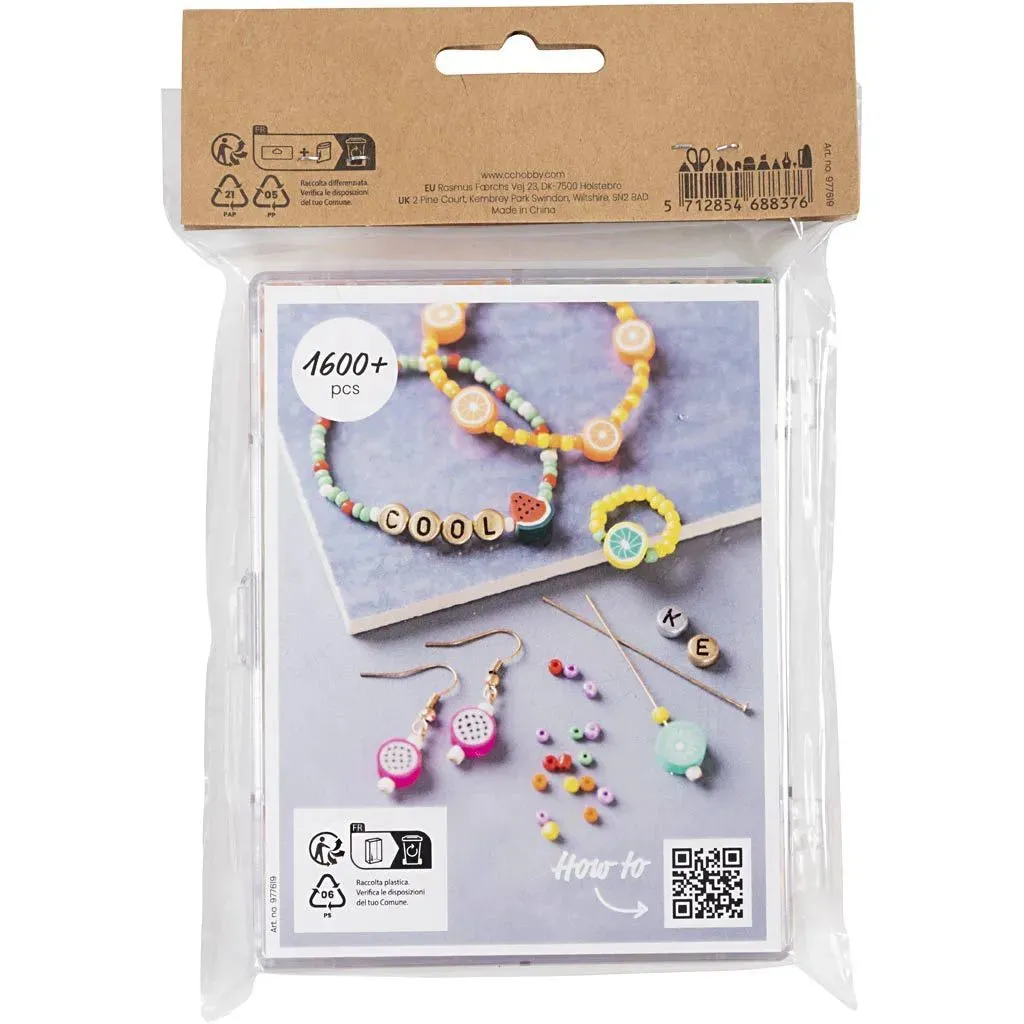Fruity Colour Beads & Accessories – Make Personalized Bracelets, Necklaces & Earrings