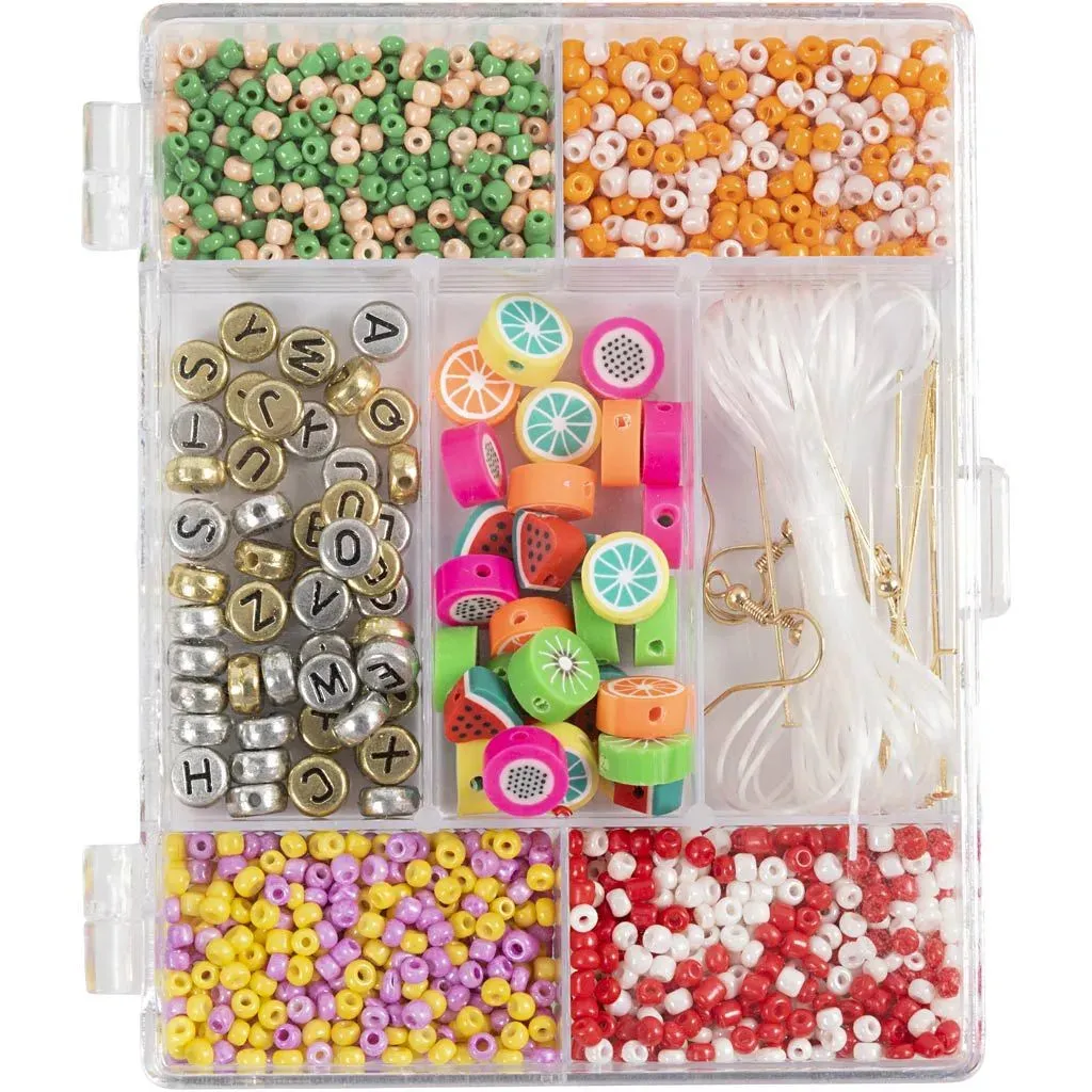 Fruity Colour Beads & Accessories – Make Personalized Bracelets, Necklaces & Earrings