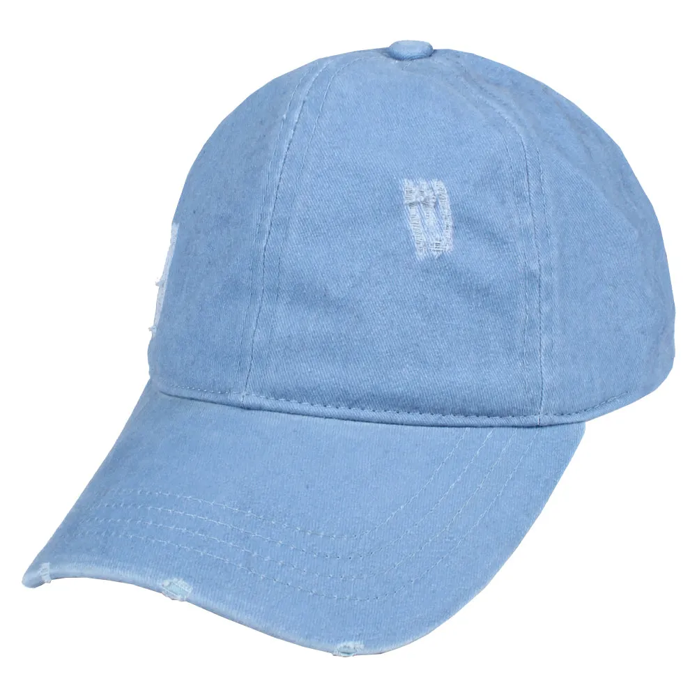 FWCAP4113 - Pigment Wash Distressed Baseball Cap with Adjustable Buckle