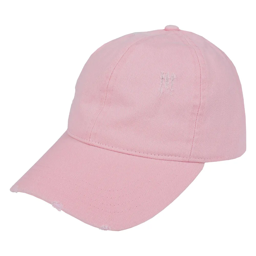 FWCAP4113 - Pigment Wash Distressed Baseball Cap with Adjustable Buckle