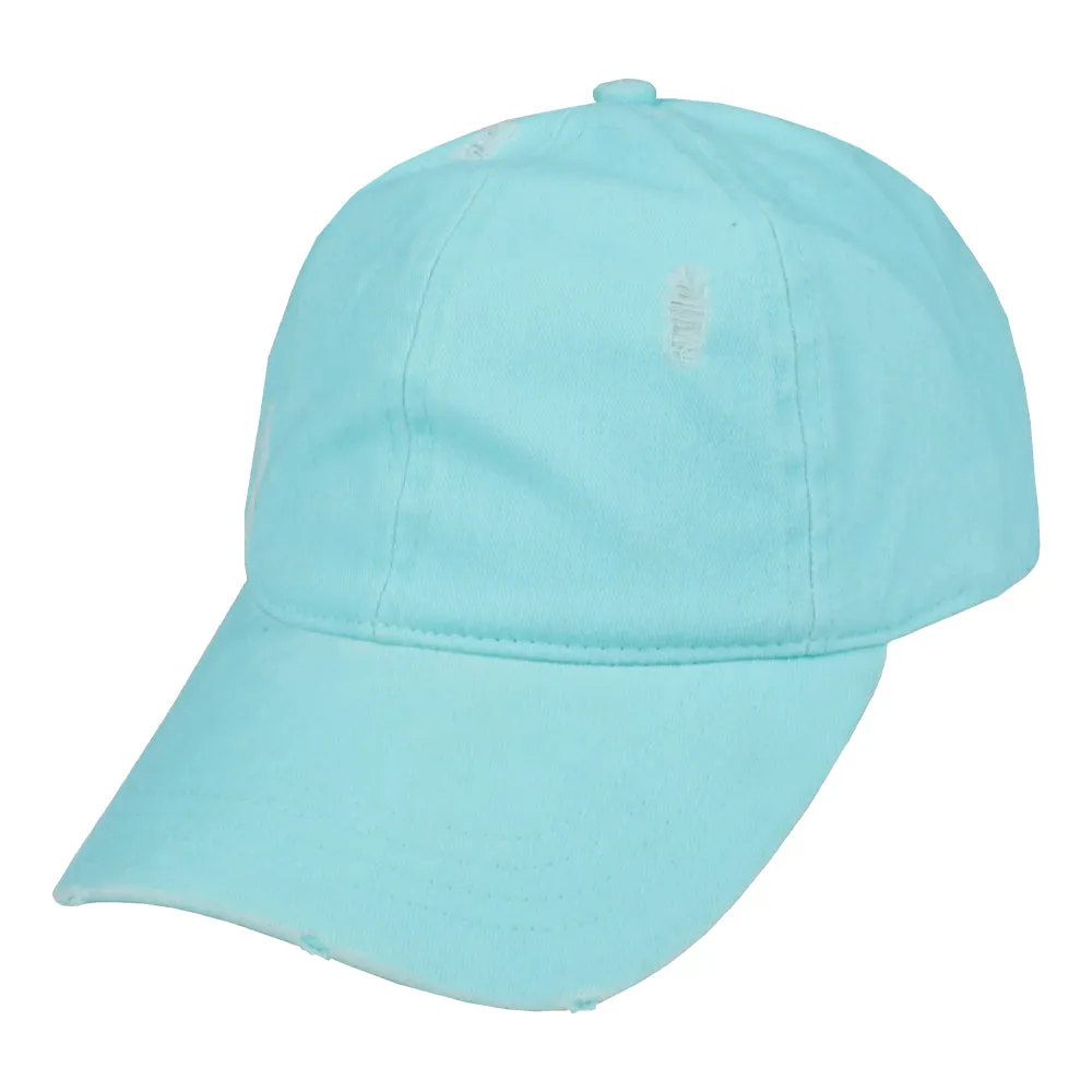 FWCAP4113 - Pigment Wash Distressed Baseball Cap with Adjustable Buckle