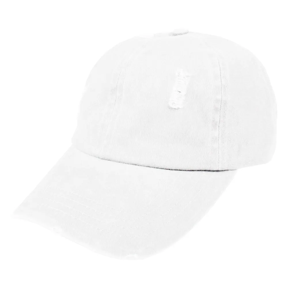 FWCAP4113 - Pigment Wash Distressed Baseball Cap with Adjustable Buckle
