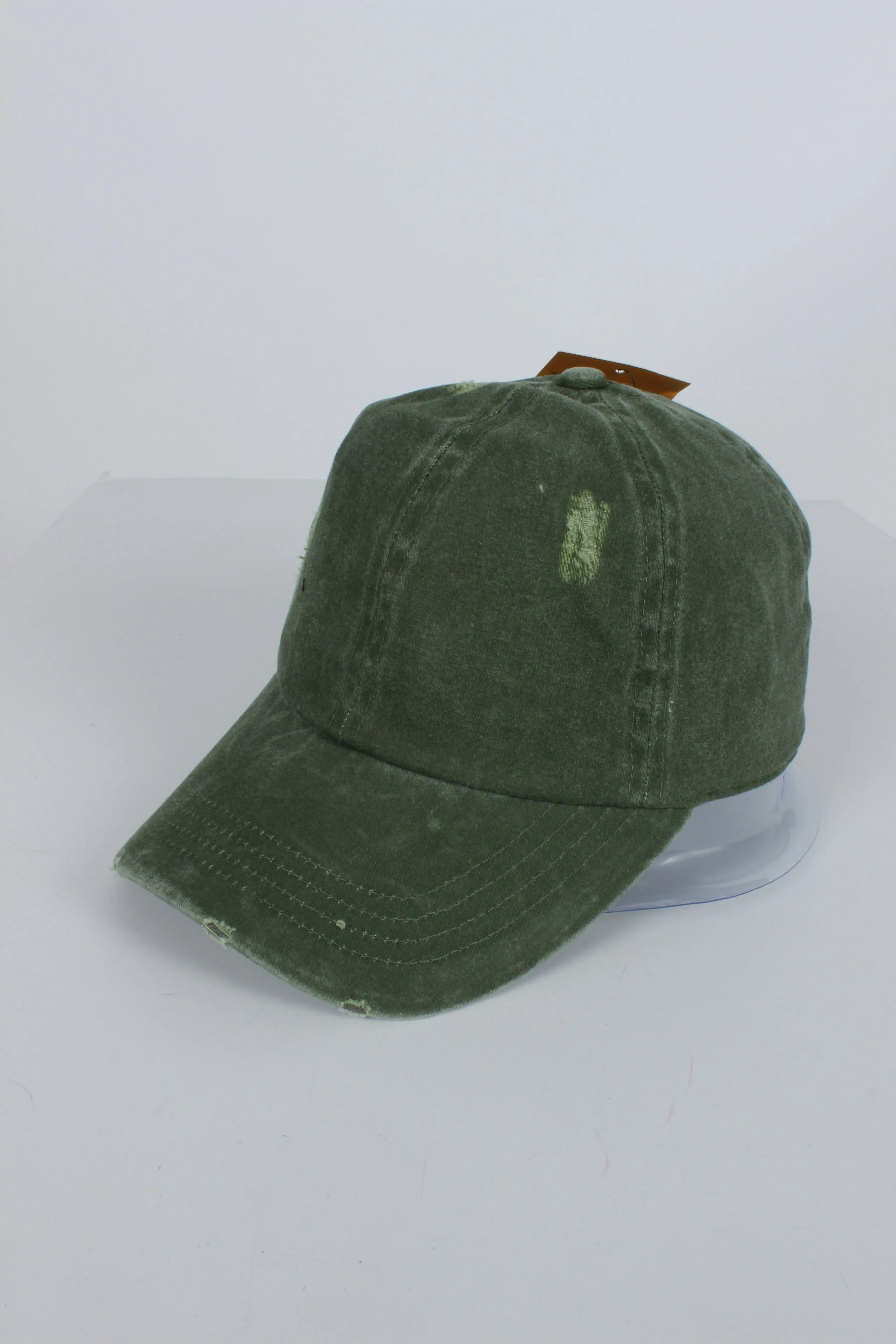 FWCAP4113 - Pigment Wash Distressed Baseball Cap with Adjustable Buckle