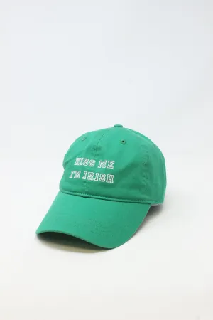 FWCAP93 - "Kiss Me I'm Irish Cotton" Embroidery Cap with Adjustable Buckle Closure