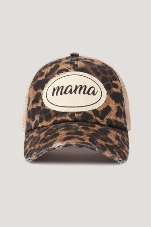 FWCAPM660 - Mama Canvas Patch Mesh Back Baseball Cap