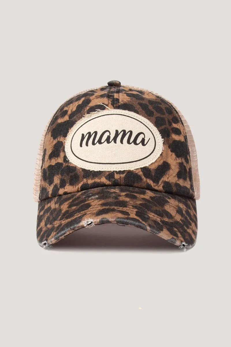 FWCAPM660 - Mama Canvas Patch Mesh Back Baseball Cap