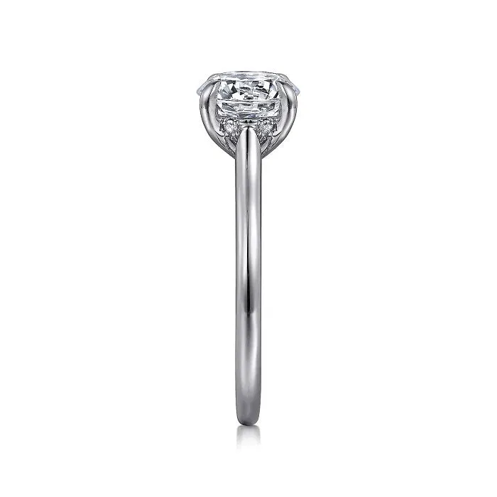 Gabriel 14K White Gold Round Diamond Engagement Ring ER16339R6W44JJ