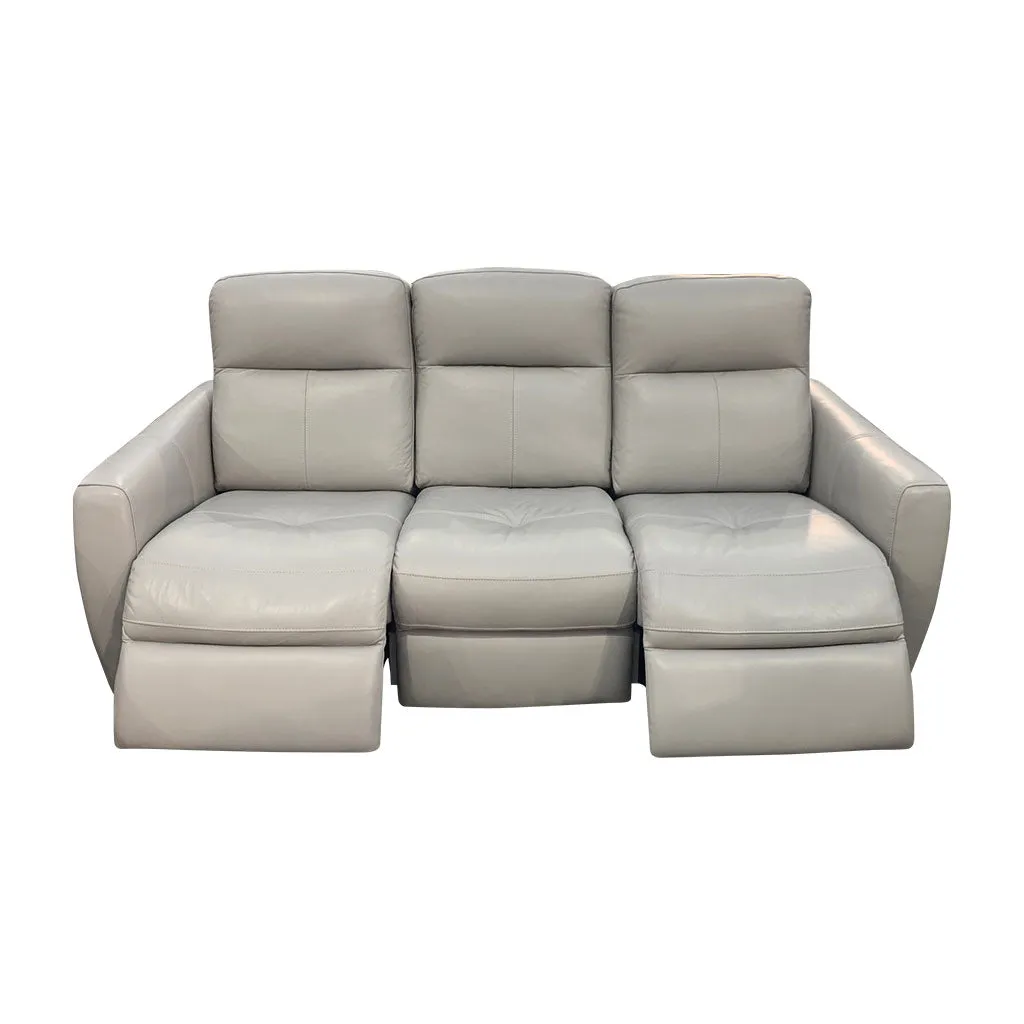 Genoa 3ReRe 2ReRe - Electric Recliners - Light Grey Leather