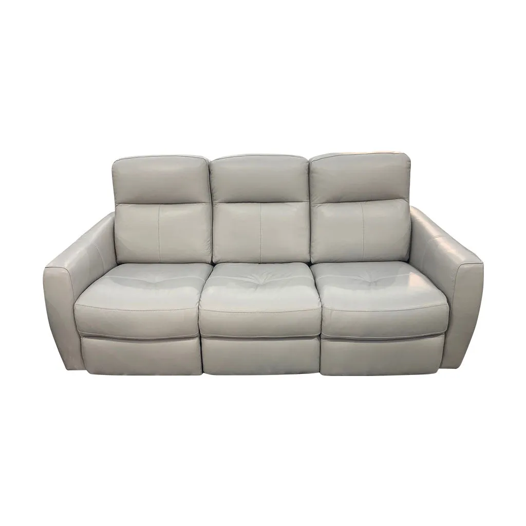 Genoa 3ReRe 2ReRe - Electric Recliners - Light Grey Leather