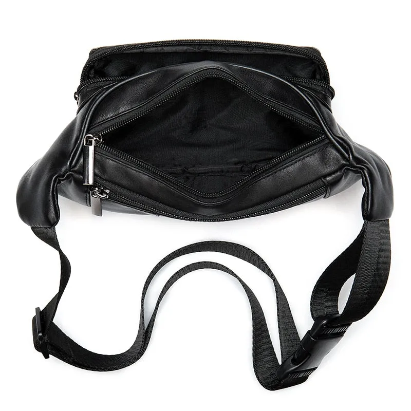 Genuine Leather Men Waist Bags Belt
