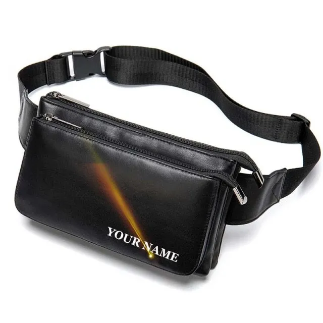 Genuine Leather Men Waist Bags Belt