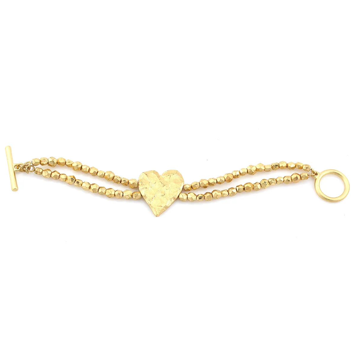 GOLD HEART  BRACELETS #296GD2301 (9C5/5F4 box in Line 1)