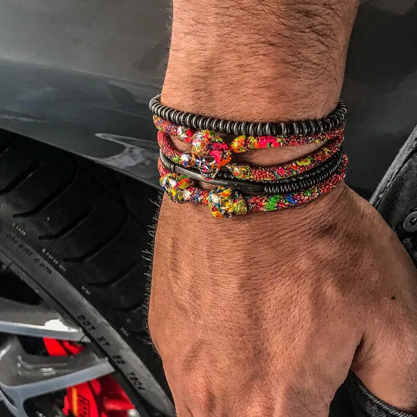 Graffiti Double Skull Stingray Leather - Special Edition