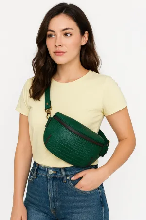 Green Casual Waist-Bag