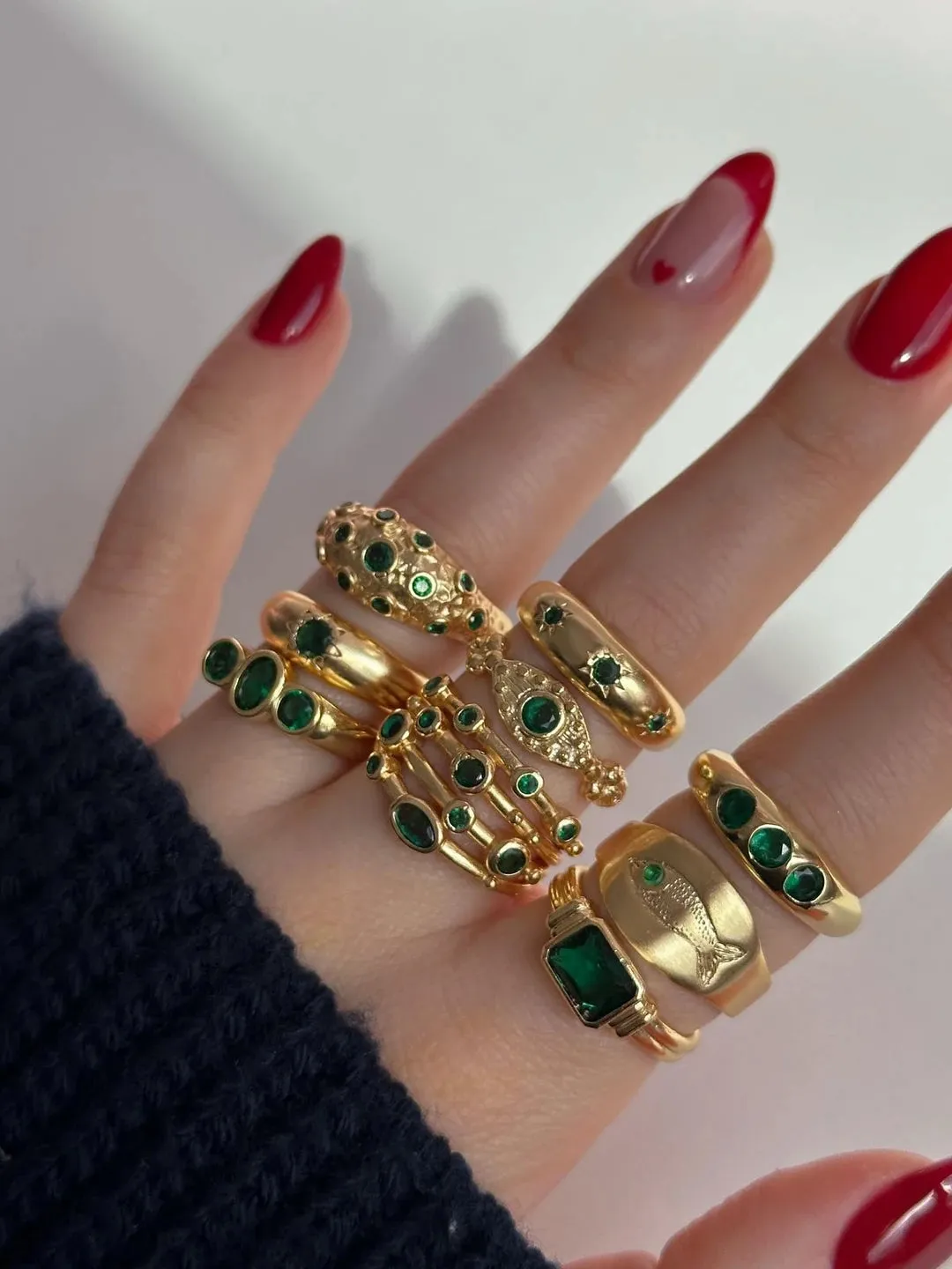 Green Mystic Eye Ring
