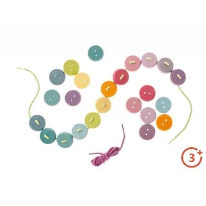 Grimm's Thread Game with Small Pastel Buttons