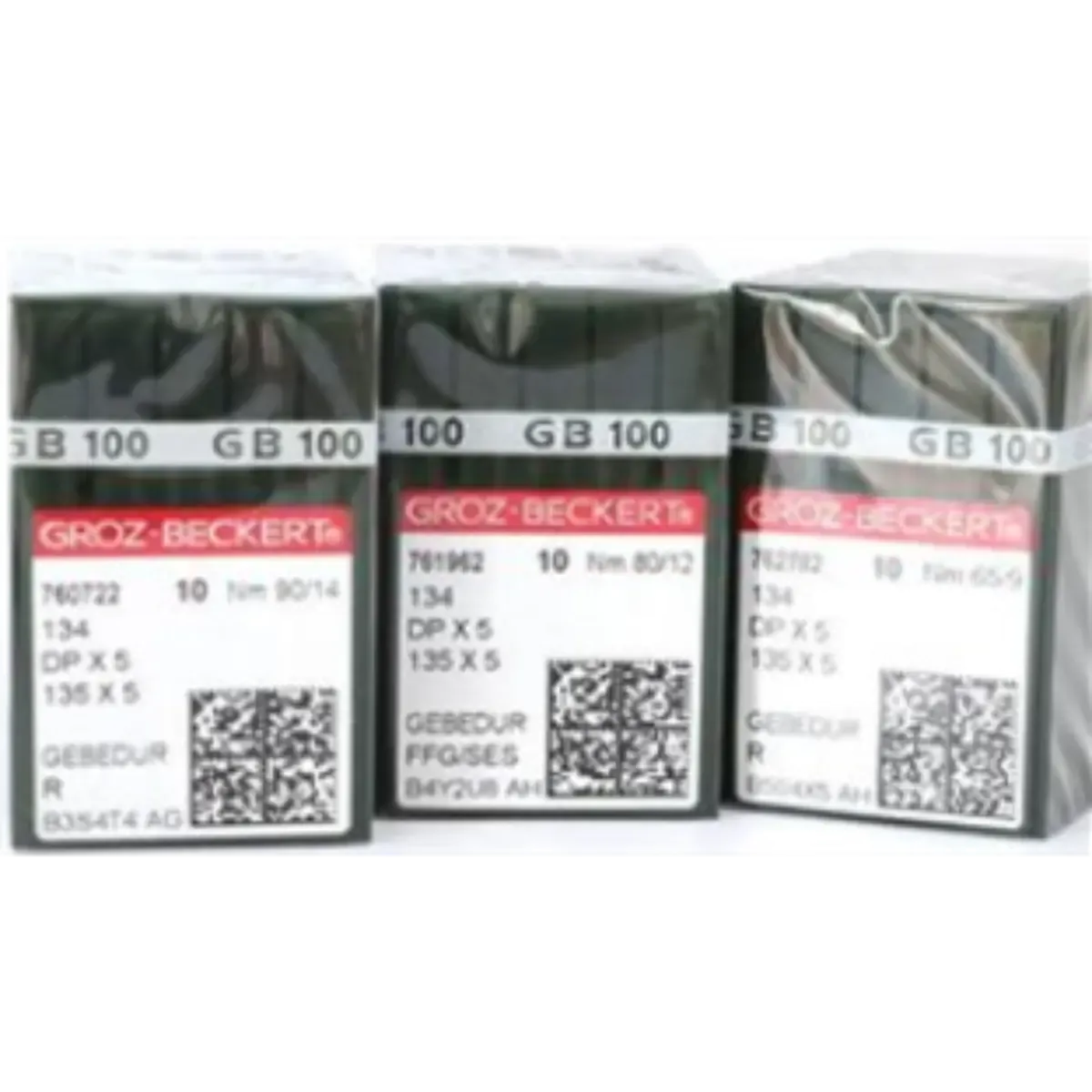 Groz-Beckert Industrial Lockstitch Needles 134R, 135x7, 135x25, DPx5