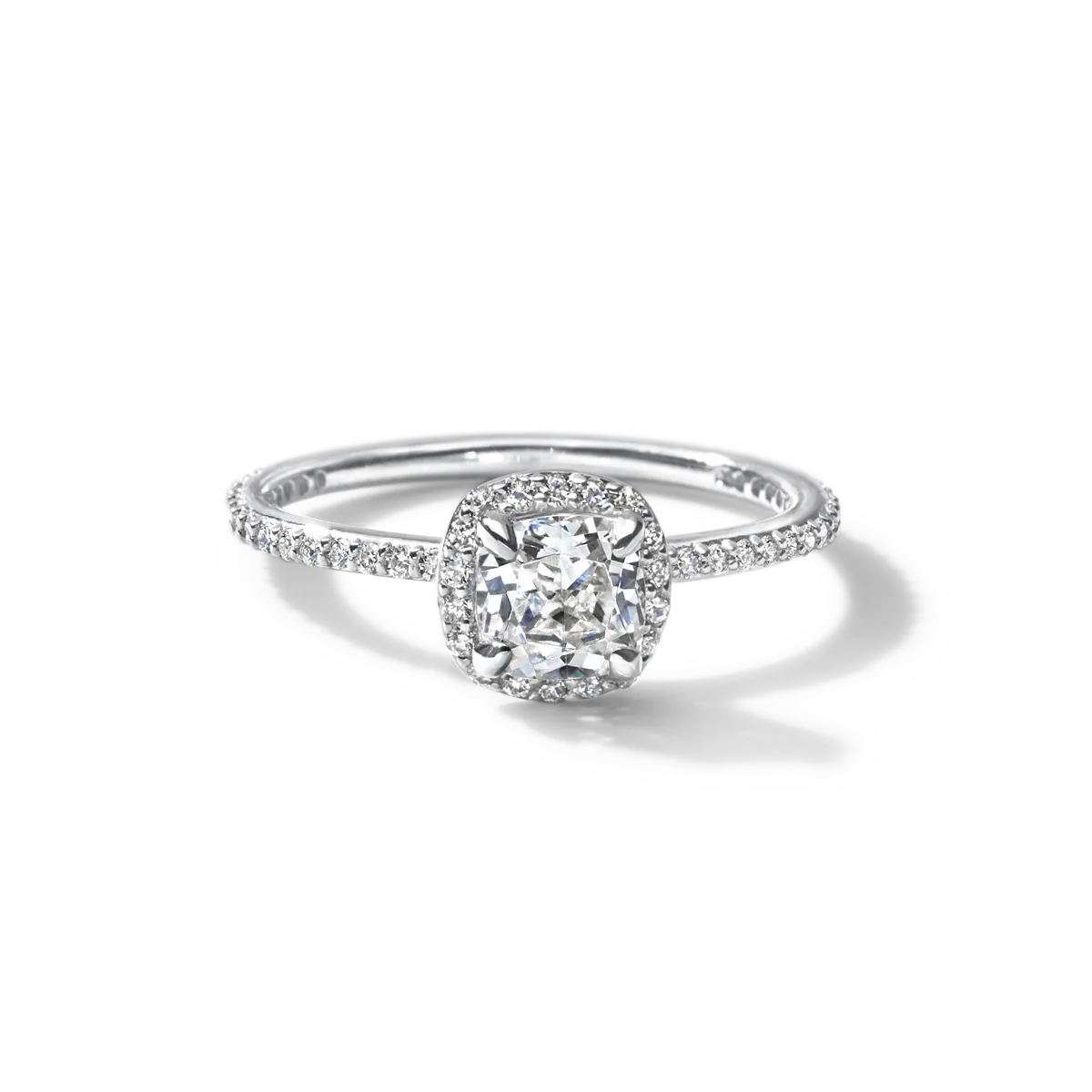 Halo Pave Engagement Ring
