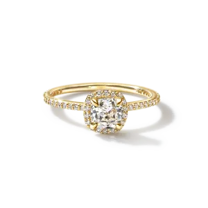 Halo Pave Engagement Ring