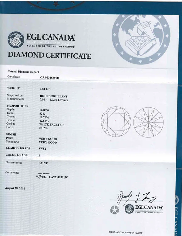 Halo Style Round Cut Diamond Engagement Ring 2.09ctw in 18K
