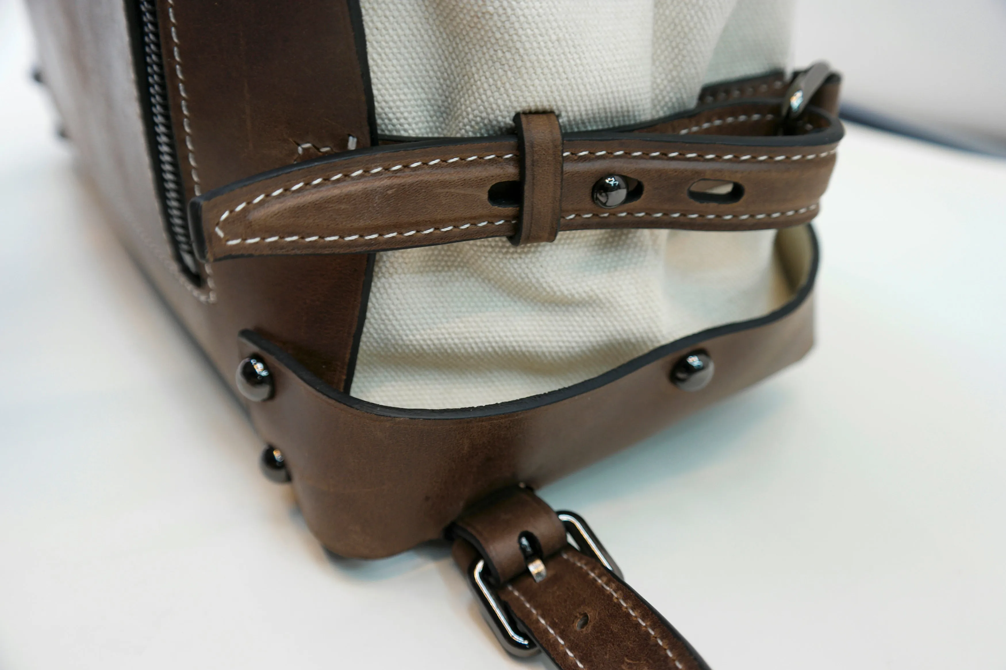 Handmade Leather Backpack   Waxed Canvas Backpack  Bushcraft Backpack  Travel, Camping, Hiking