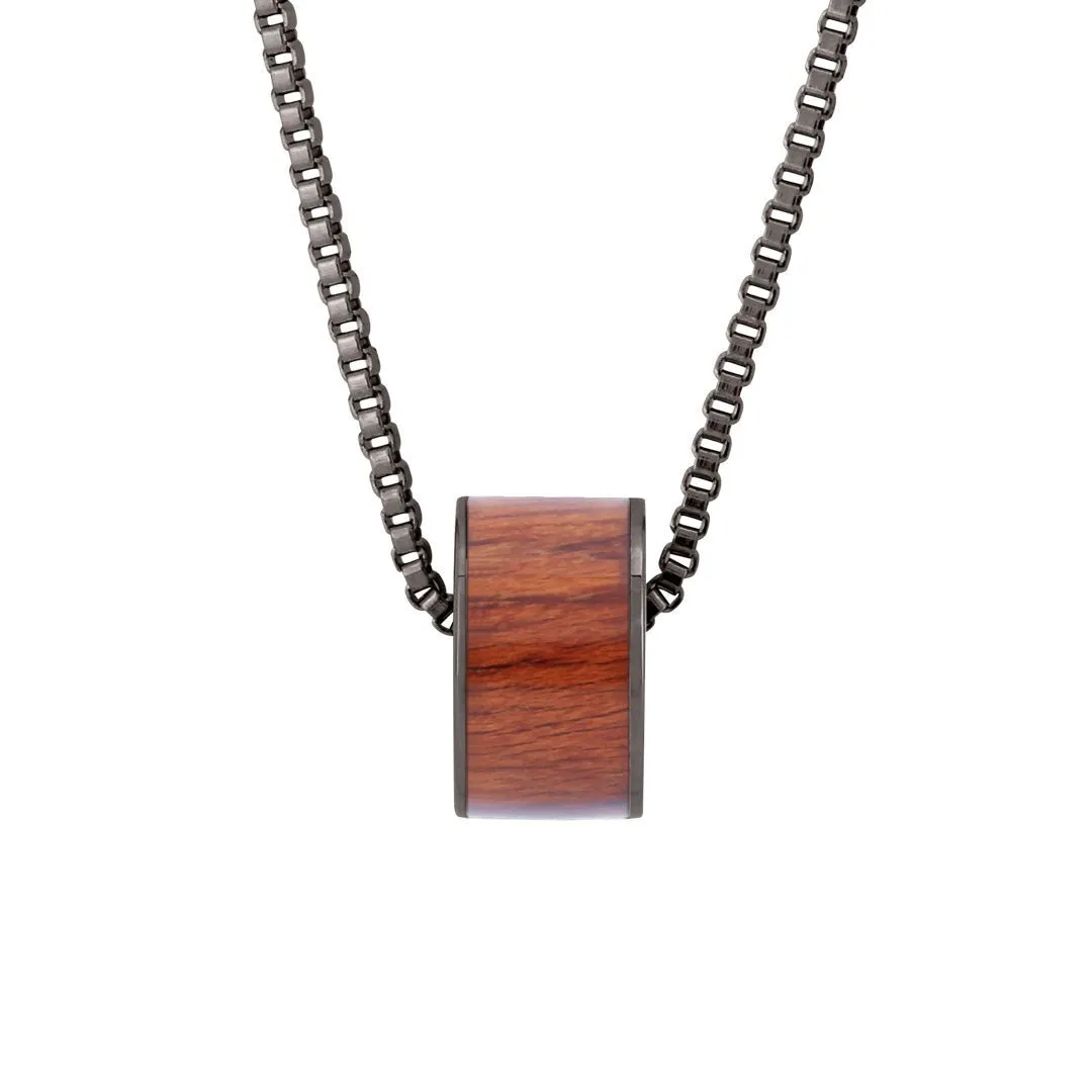 Hawaiian Koa Wood Wide Barrel - Gunmetal