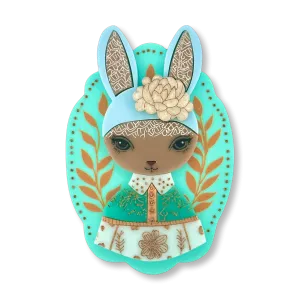 Hazel the bunny 🐰 - brooch - Set of 4