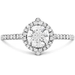 Hearts On Fire Compass Halo Diamond Engagement Ring