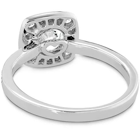 Hearts On Fire Euphoria Custom Halo Diamond Engagement Ring