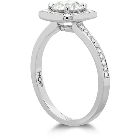 Hearts On Fire Euphoria Custom Halo Diamond Engagement Ring