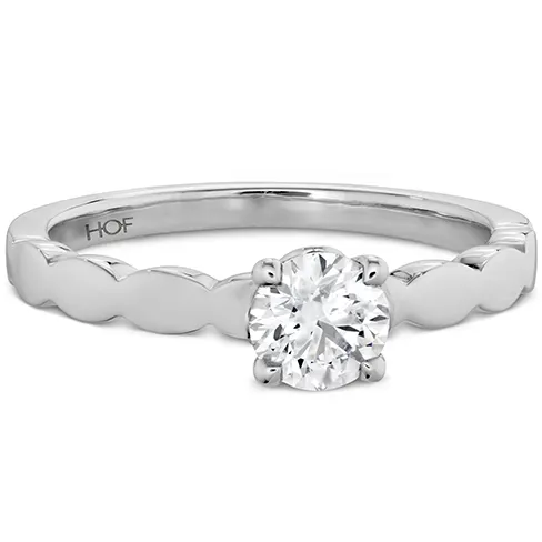 Hearts On Fire Lorelei Floral Solitaire Diamond Engagement Ring