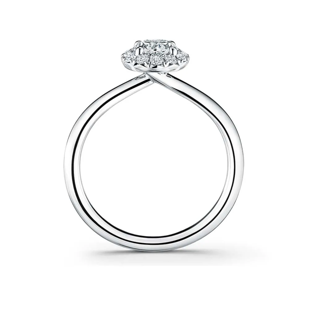 Hearts on Fire Vela Halo Ring