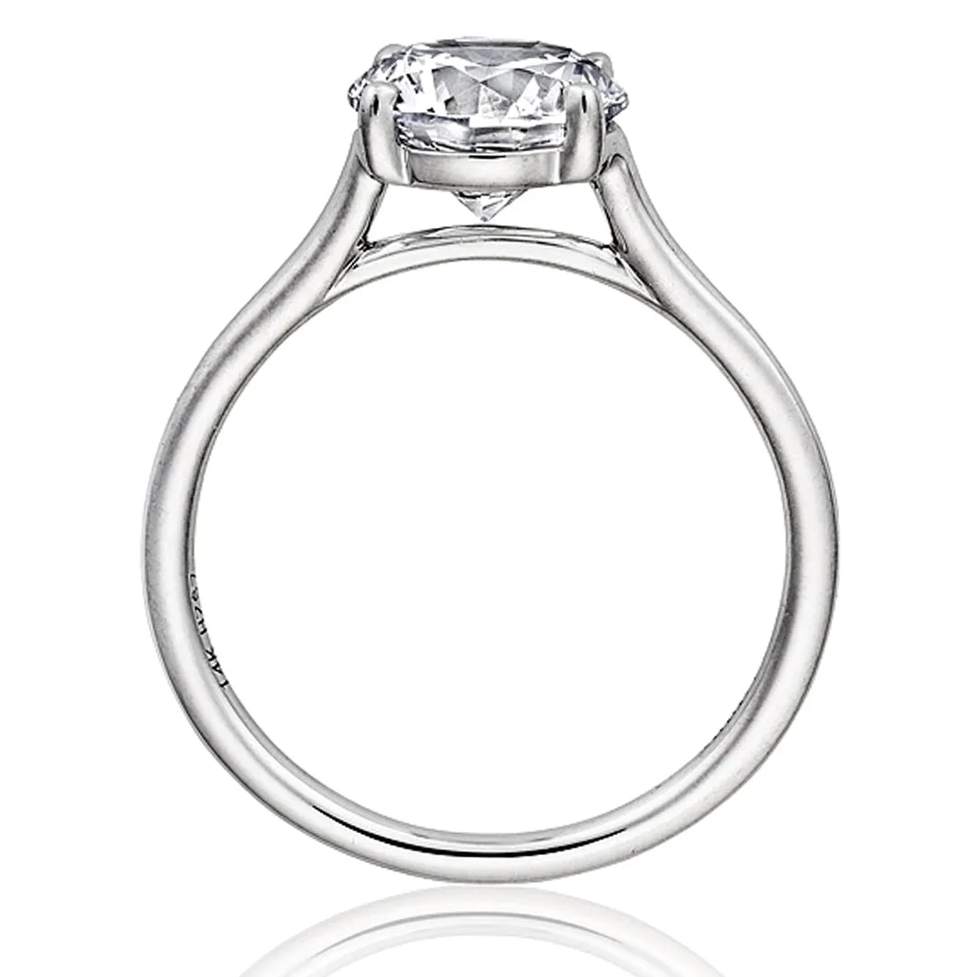 Henri Daussi Solitaire Engagement Ring