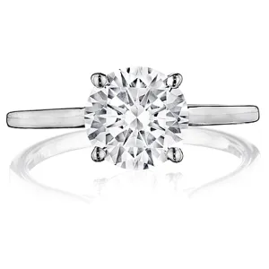 Henri Daussi Solitaire Engagement Ring