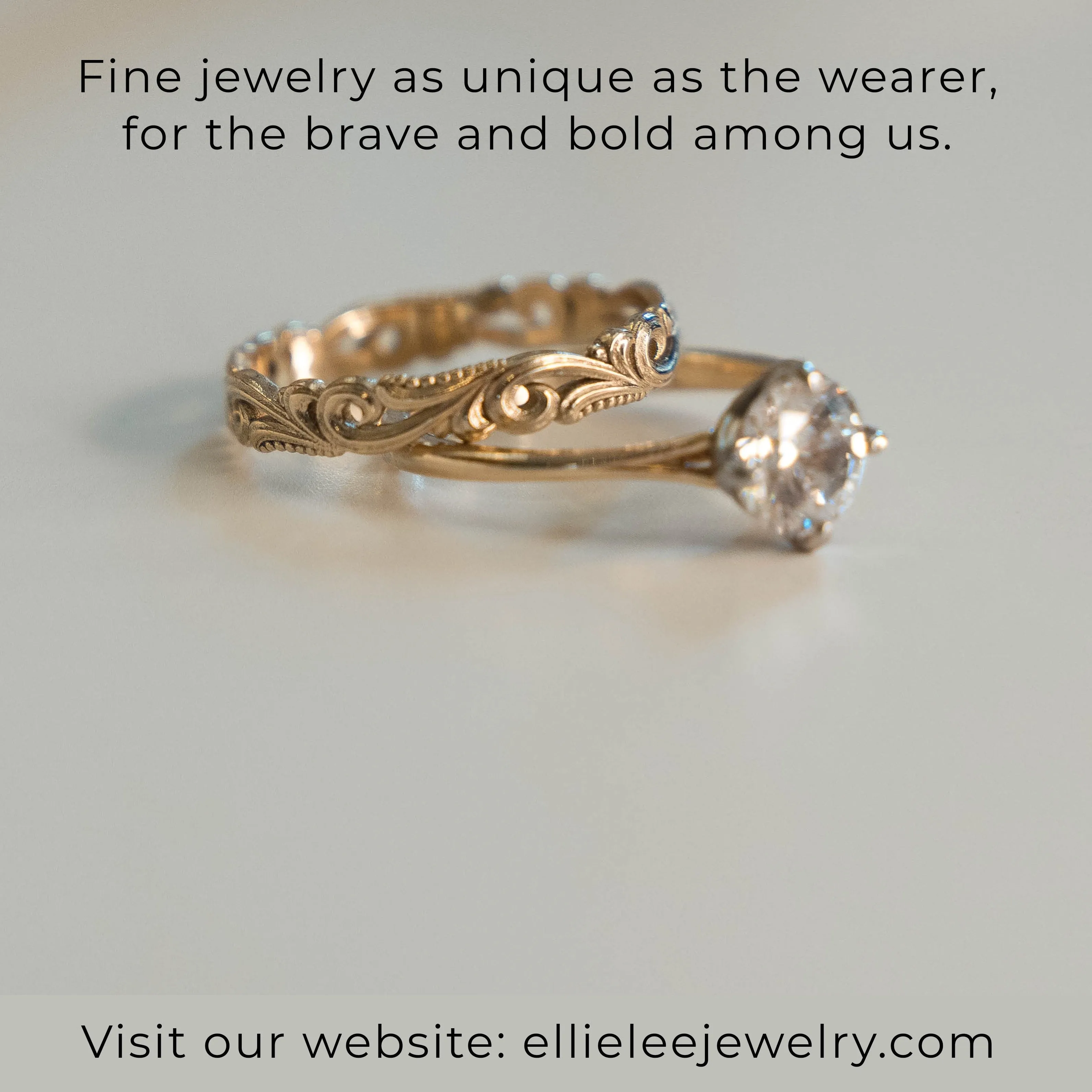 Hera Filigree Scrollwork Carved Gold Band