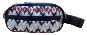 Hip Pack (Fanny Pack) Bag with Grey Aztec design