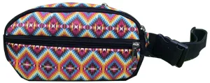 Hip Pack (Fanny Pack) Bag with Pink aztec design