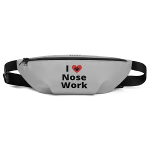 I Heart w/ Paw Nose Work Fanny Pack-Grey