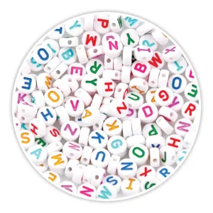 iCraft Alphabet Beads: WC Alphabet Round Create Personalized Jewelry and More!