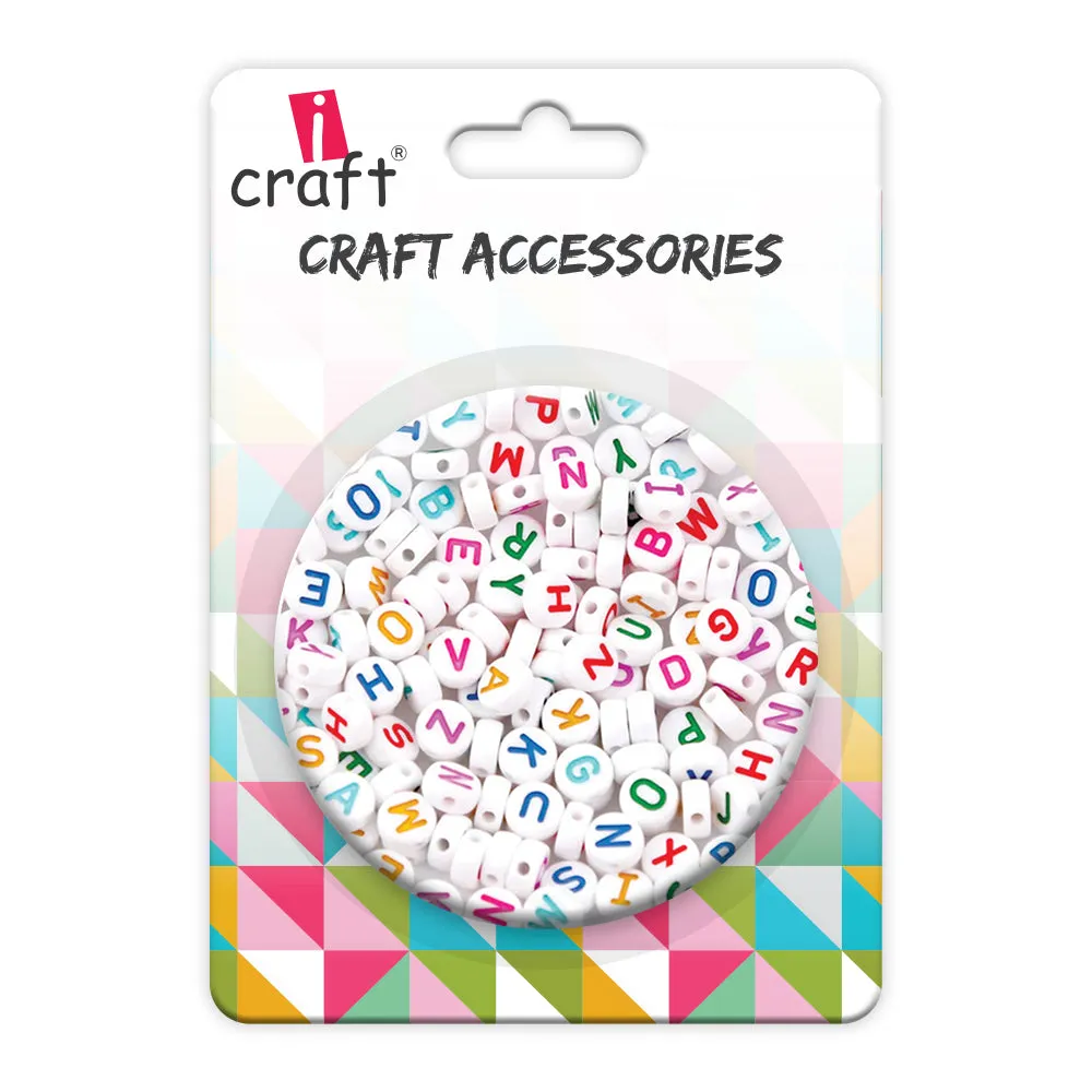 iCraft Alphabet Beads: WC Alphabet Round Create Personalized Jewelry and More!