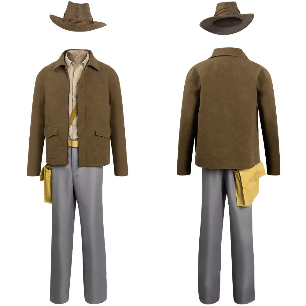 Indiana Jones and the Dial of Destiny  Indiana Jones Cosplay Costume Fancy Outfit Halloween Carnival Suit